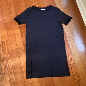 Project Social T Washed Black T Shirt Dress